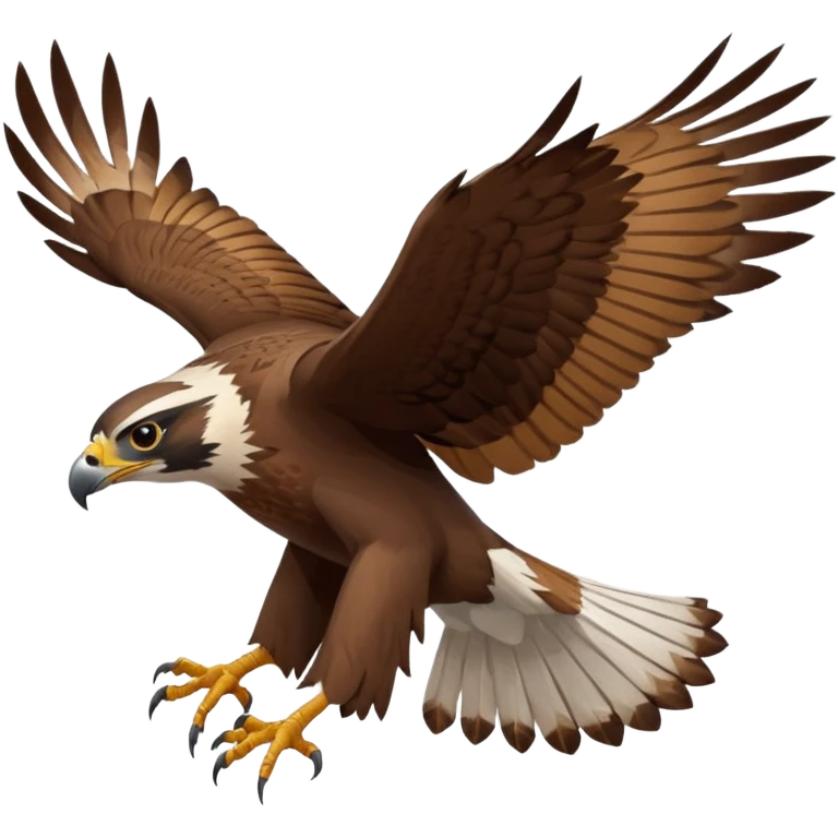 falcon soaring with wings spread, evoking Puy du Fou bird show emoji