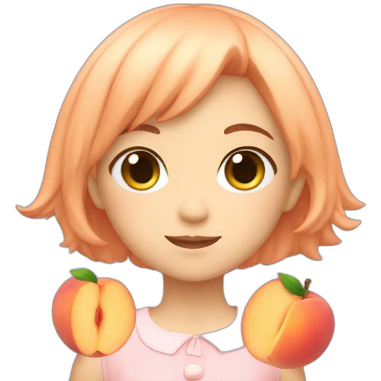 peach girl emoji
