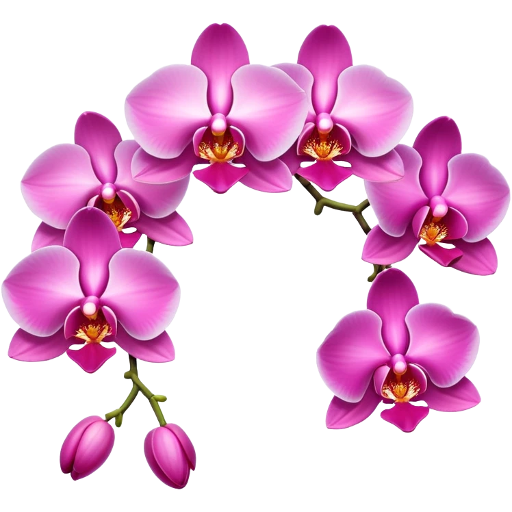 Pink orchid lei emoji