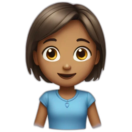 A small girl emoji