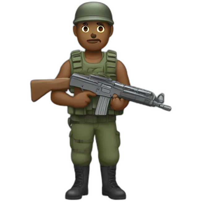 militar fusilero rambo emoji