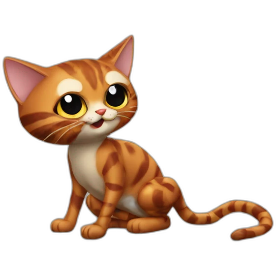 Araña y gato emoji
