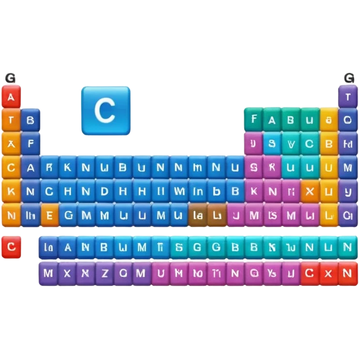 Periodic Table, single emoji