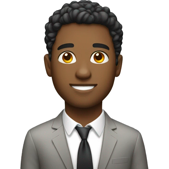 Young professional man emoji