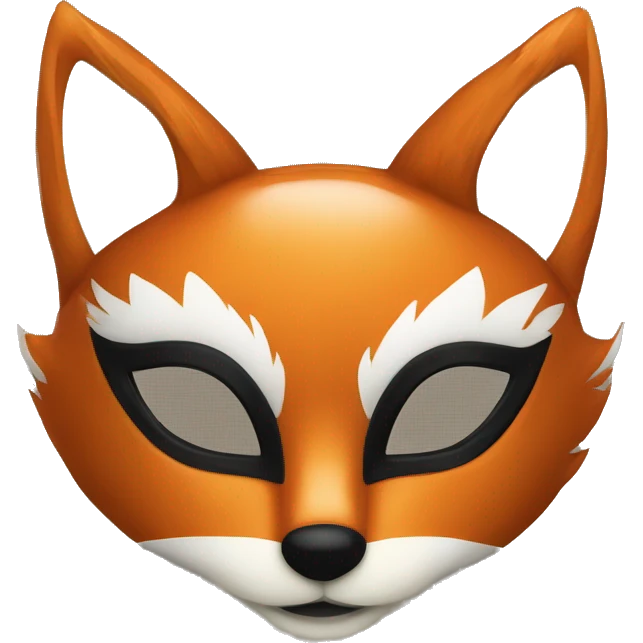 Fox masquerade mask emoji
