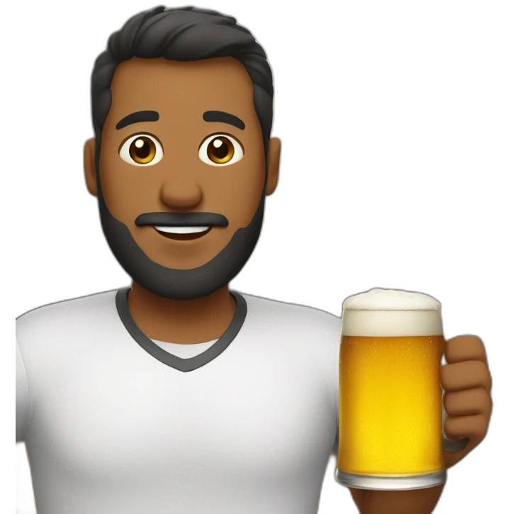 Dad, beer emoji