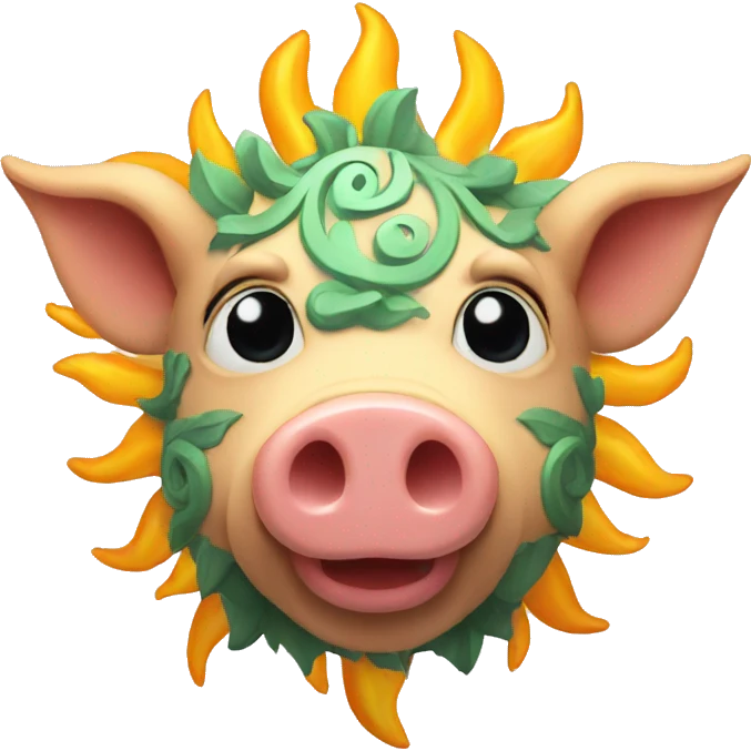 sun god pig emoji