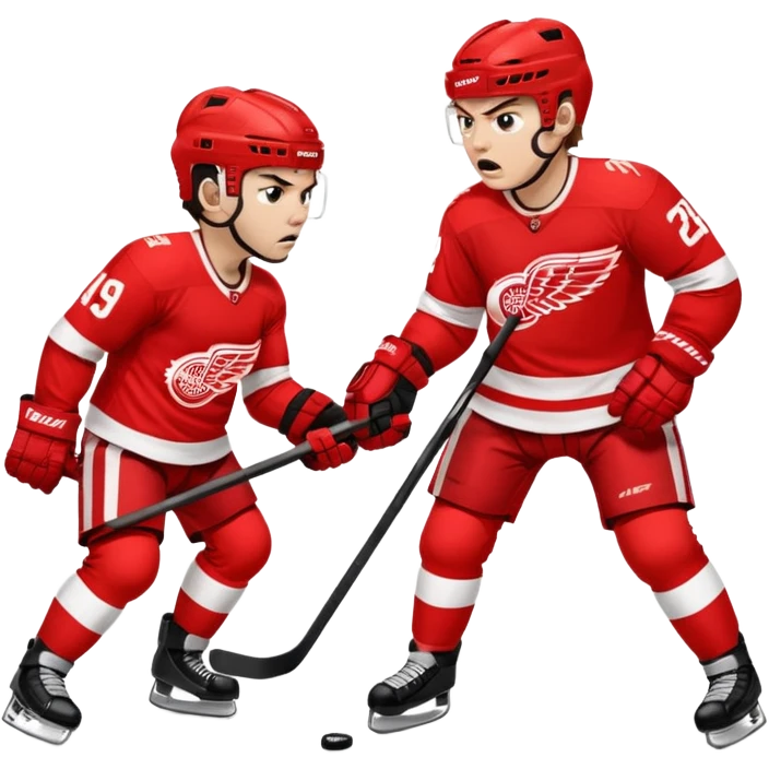 Detroit red wings fighting Philadelphia flyers emoji