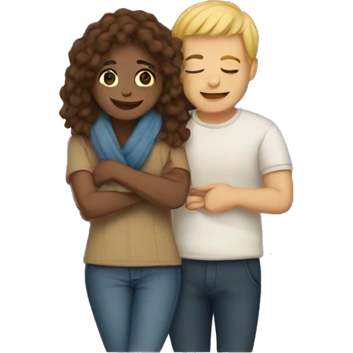 Cuddling couples emoji