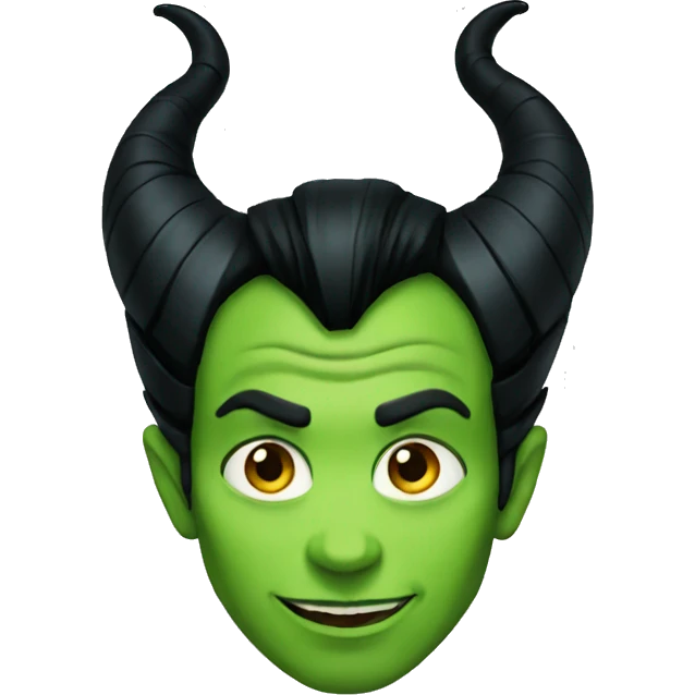 green maleficent emoji