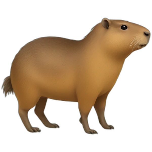 Oiseau sur capybara emoji
