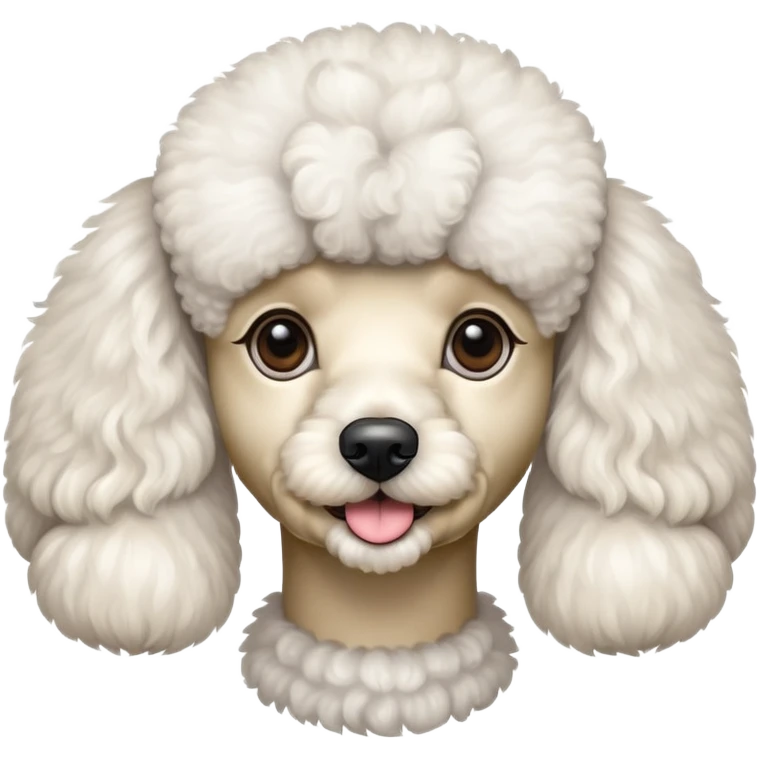 Skinny poodle emoji