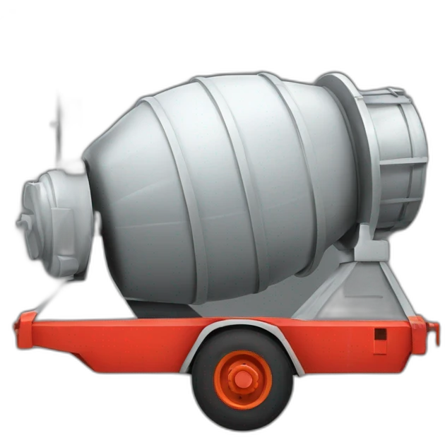 Red Concrete mixer emoji