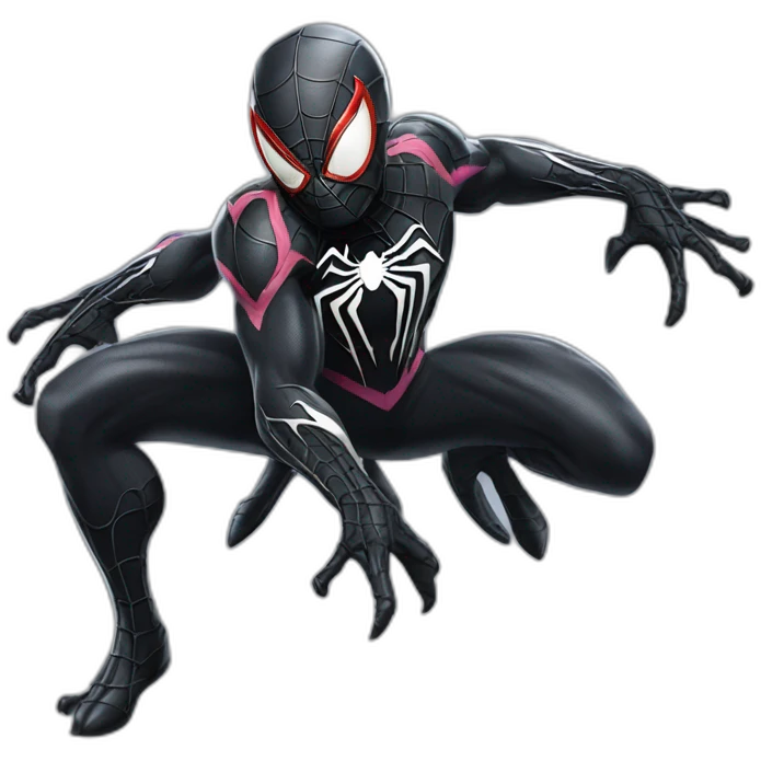 Venomized spider man emoji