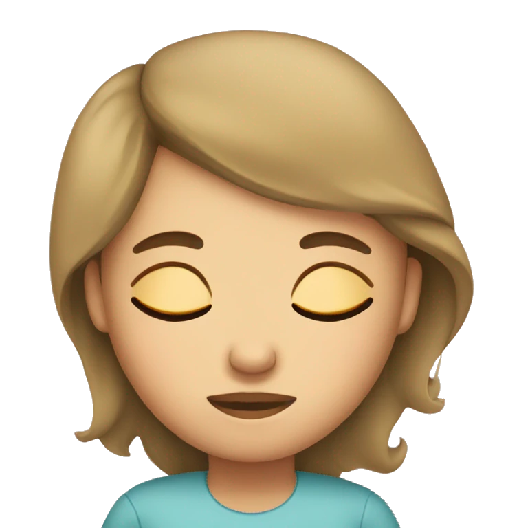 Girl sleeping emoji