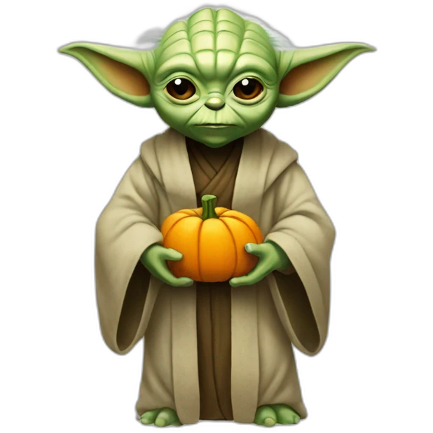 Yoda citrouilles emoji