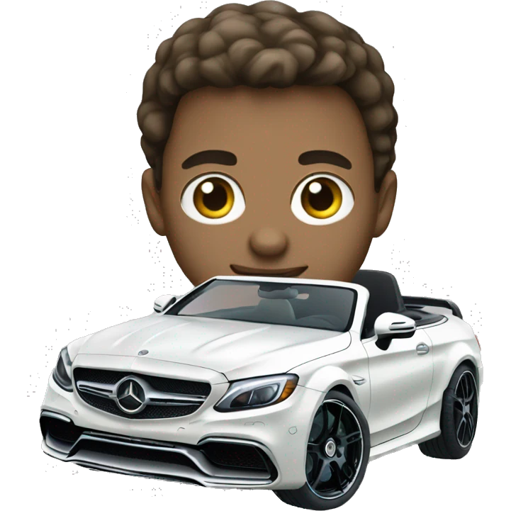white boy driving mercedes benz c63 emoji
