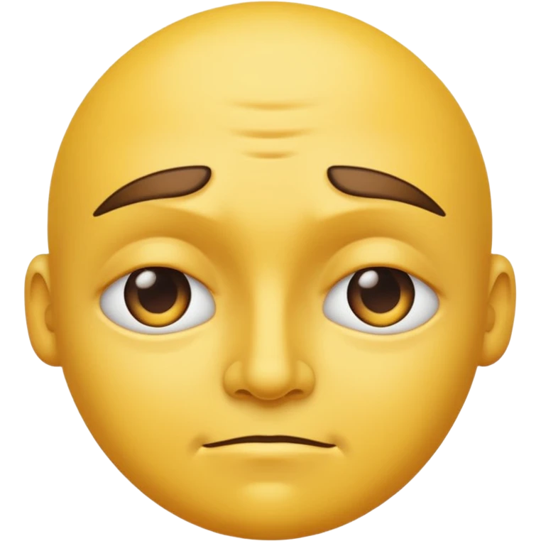 SIDE EYE EMOJI. 👀 like this but on a regular yellow face like this 🙄 emoji