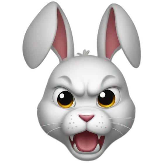 Angry-rabbit emoji