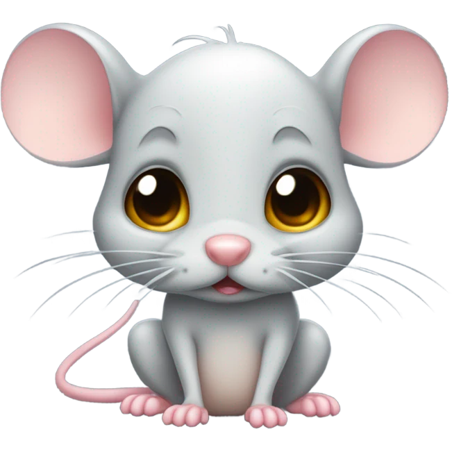 Mouse crying emoji