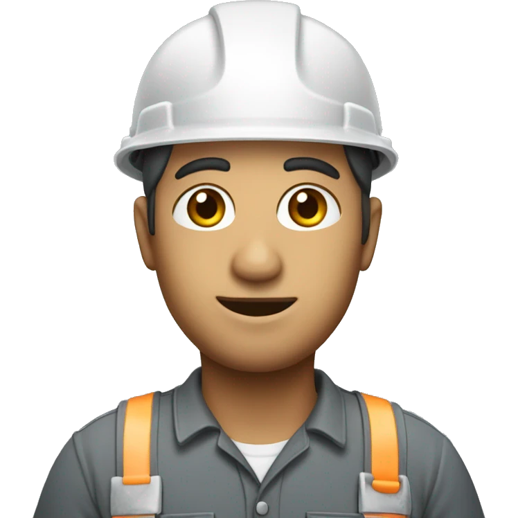 construction worker with blueprint emoji