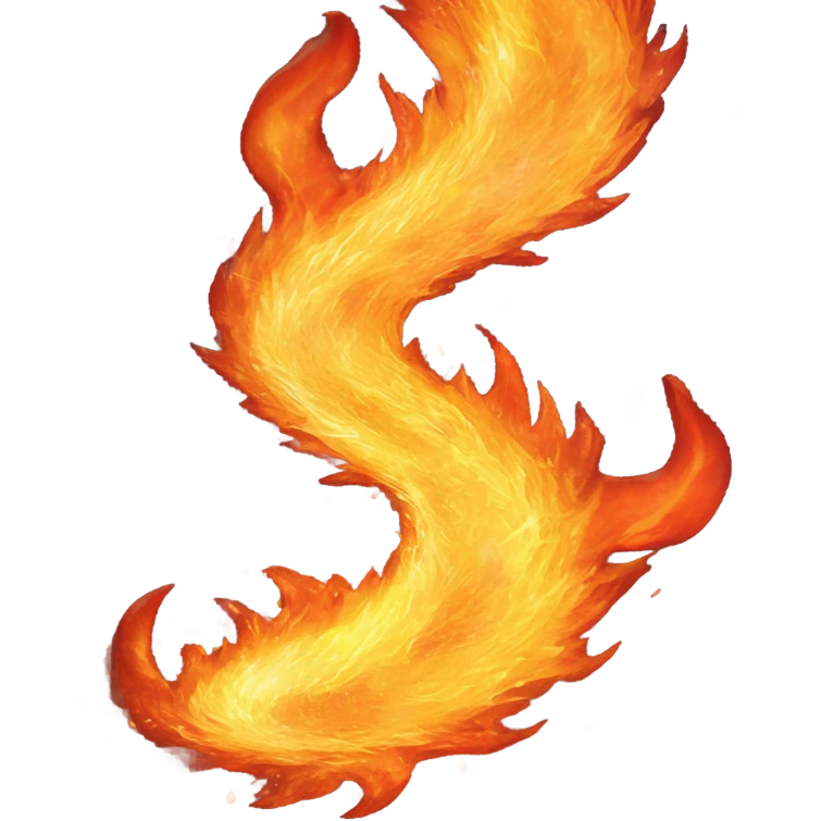 Fire tornado emoji