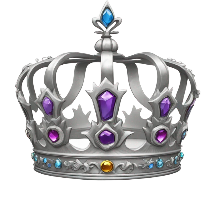 SILVER KING CROWN emoji