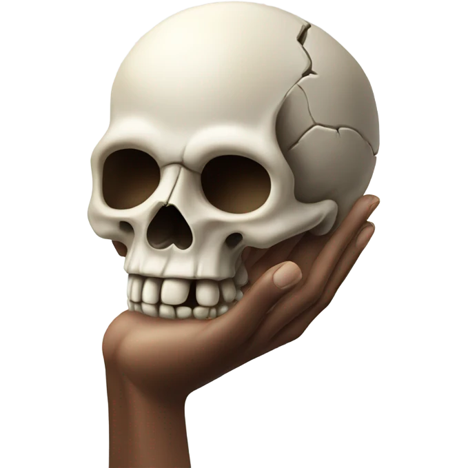 skull with hand emoji