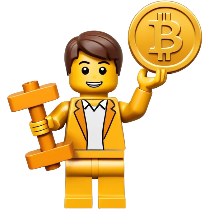lego homme bitcoin emoji