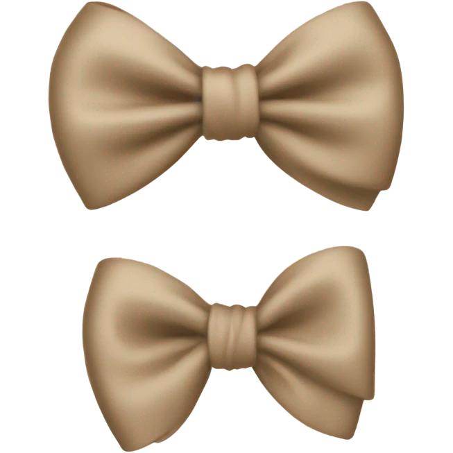 Tan bow emoji