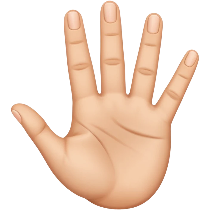 3 fingers emote one hand emoji