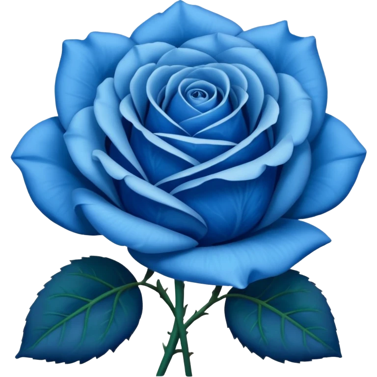 Simple blue rose emoji