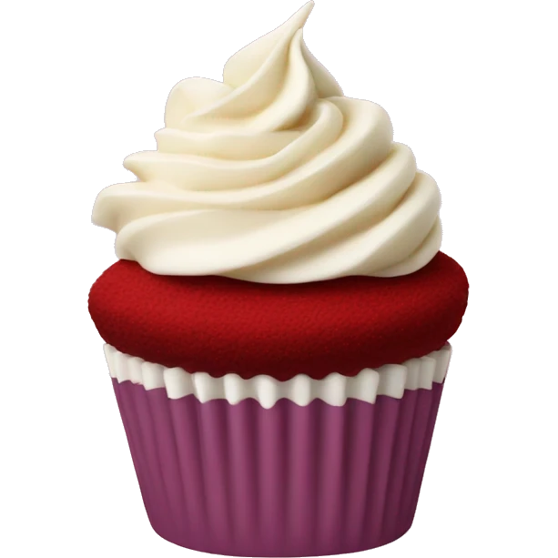 Red velvet cupcake emoji