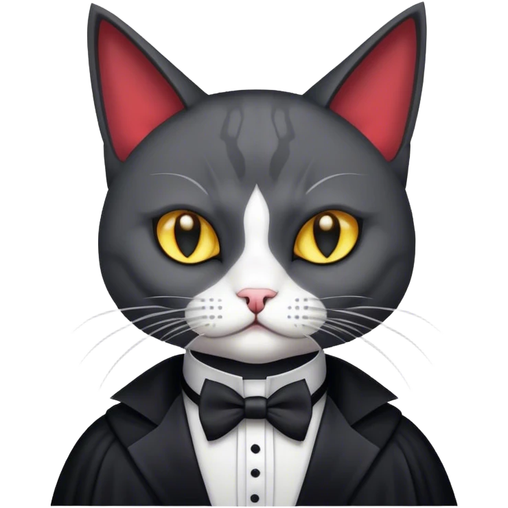 tuxedo cat sith lord emoji