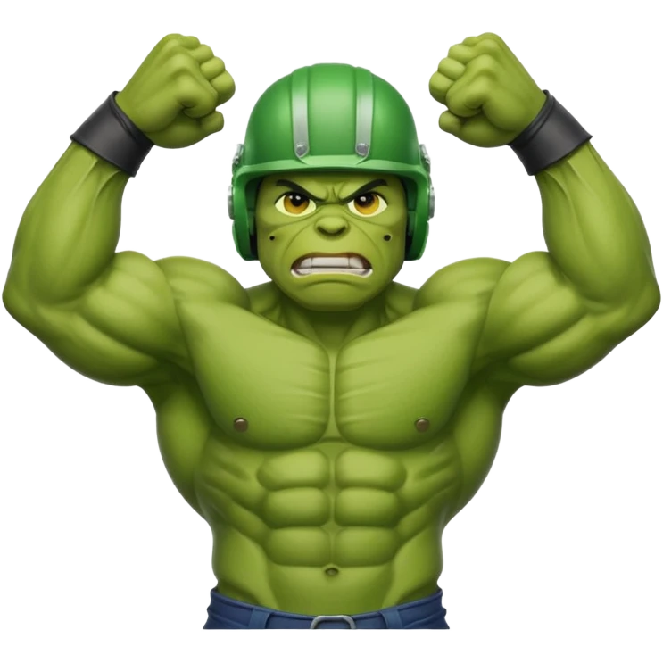hulk de capacete emoji