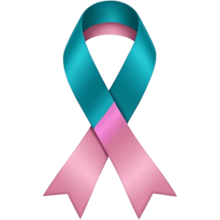 Thyroid cancer ribbon emoji