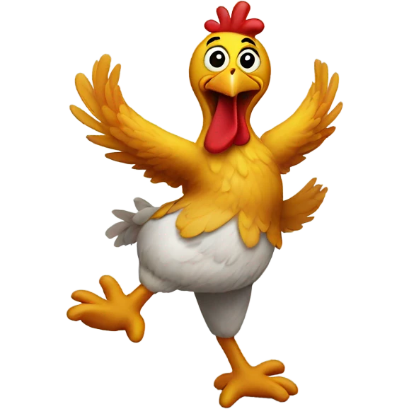 Dancing chicken emoji