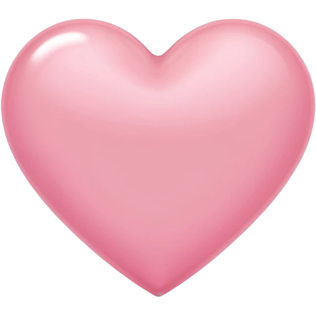 Light pink heart  emoji