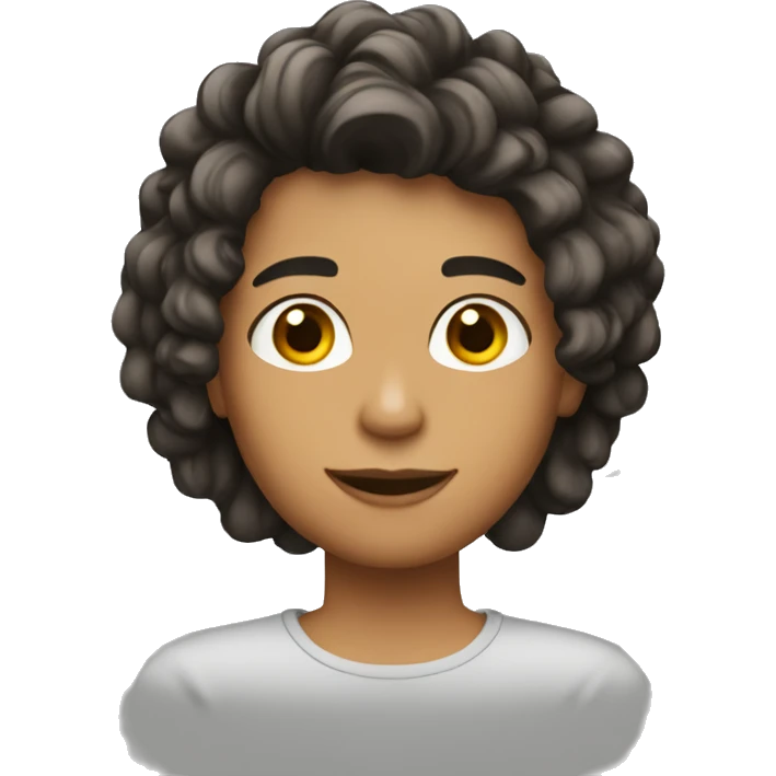 JOVEN CON CABELLO CORTO emoji