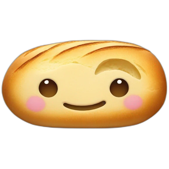 french bread smile emoji