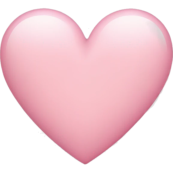 Light pink heart emoji
