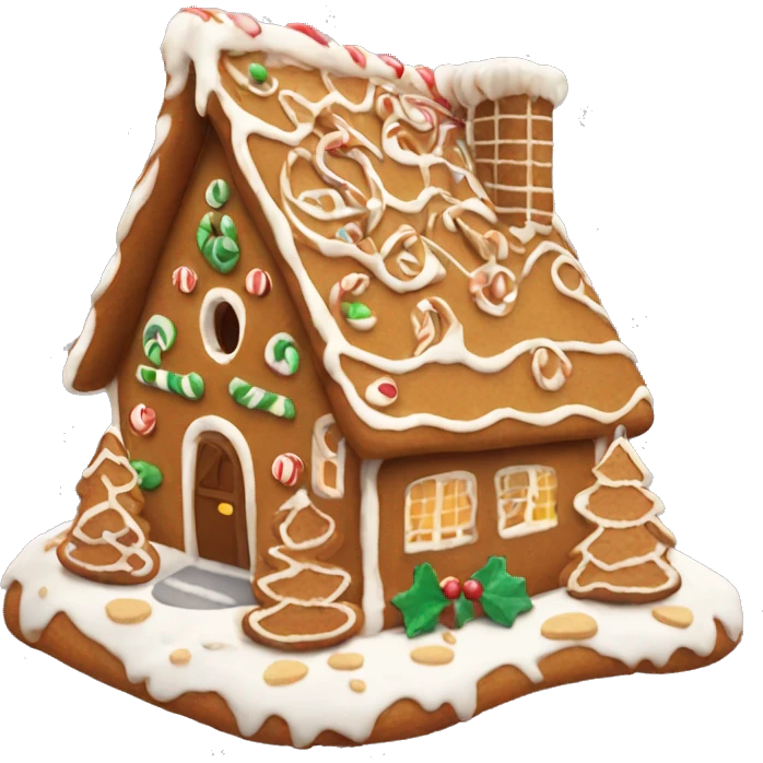 gingerbread house christmas aesthetic emoji