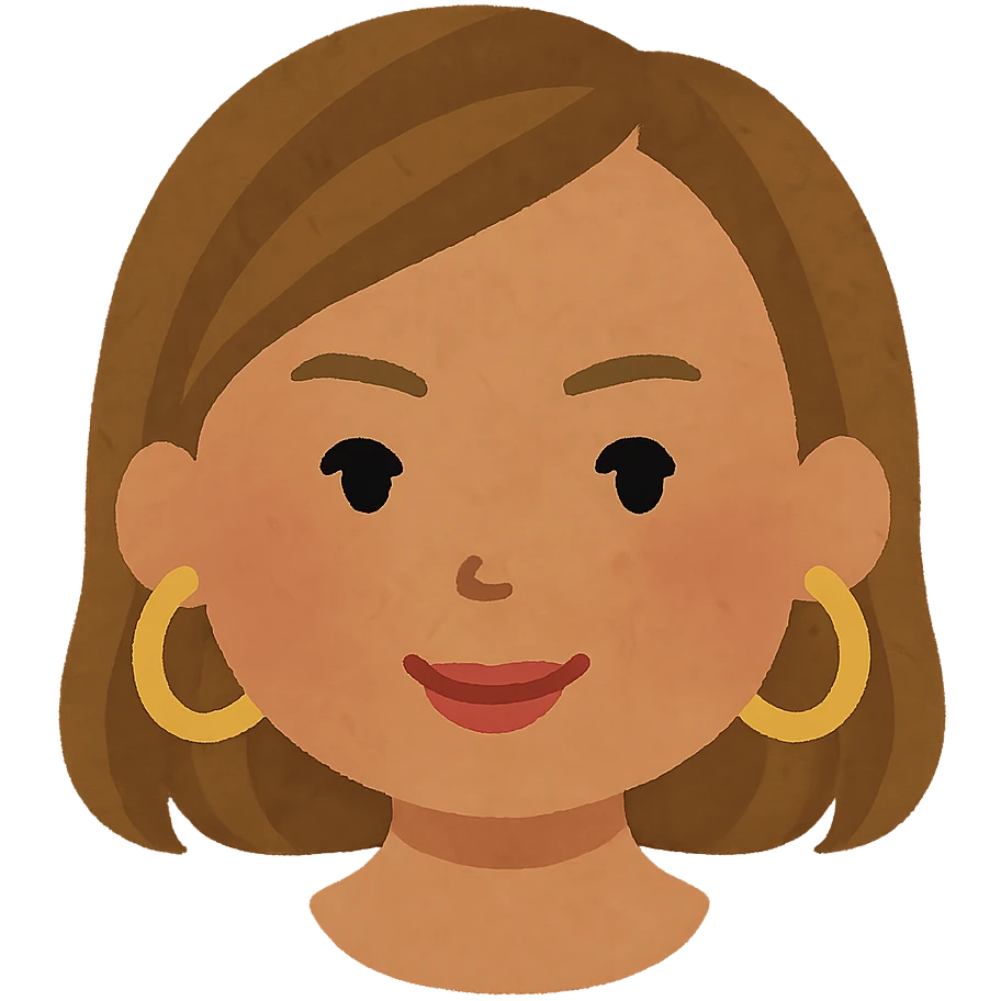 Beyoncé's head in Irasutoya style, friendly look, minimal details, soft lines, round face, short hair, no background emoji
