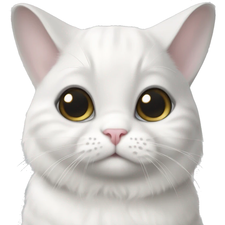 white cat breed scottish silver chinchilla lop-eared emoji