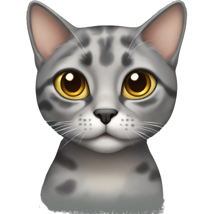 Dilute grey tortie cat  emoji