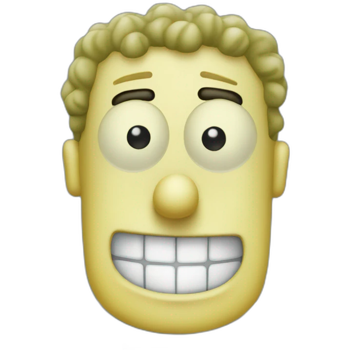 Create spongebob as phisiculturist emoji