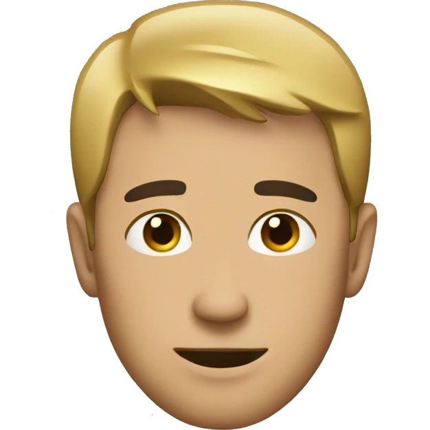 A guy with an edgar cut emoji