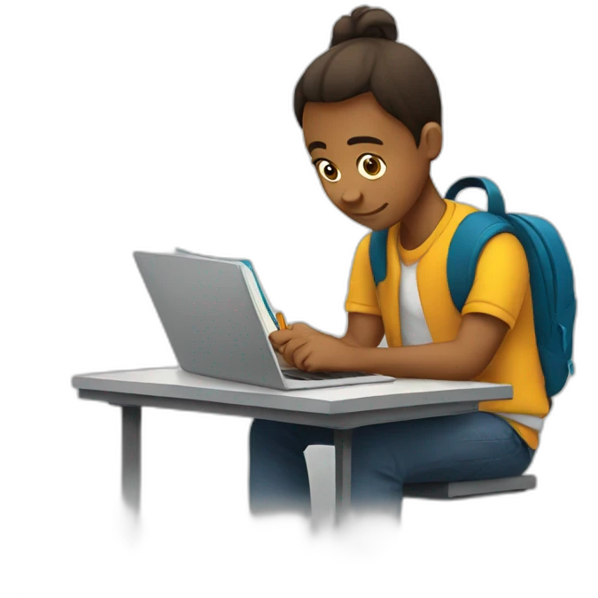 Student studying emoji