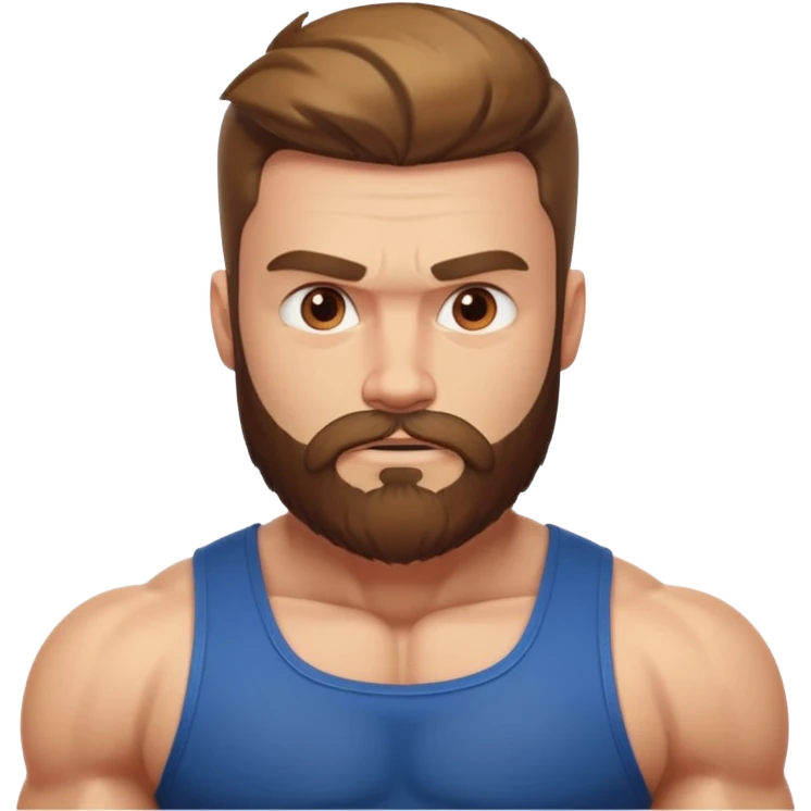heroic man with beard emoji