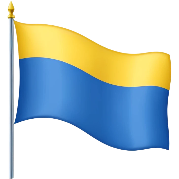 Uma bandeira de país tipo da Ucrânia mais em vez da cor azul vc coloca a cor preta onde fica o azul  preto emoji